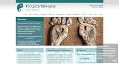 Desktop Screenshot of footpaththerapies.co.uk
